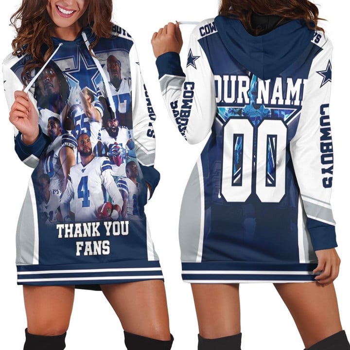 Dallas Cowboy Super Nfc East Division Champions Super Bowl 2021 Thank You Fans Personalized Hoodie Dress Sweater Dress Sweatshirt Dress - 1