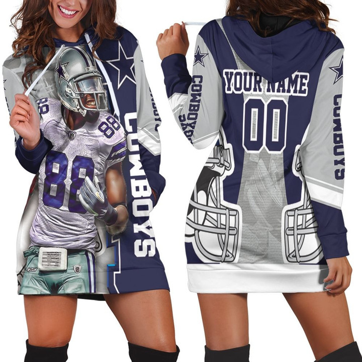 Ceedee Lamb 88 Dallas Cowboys Nfc East Champions Super Bowl 2021 Personalized Hoodie Dress Sweater Dress Sweatshirt Dress - 1