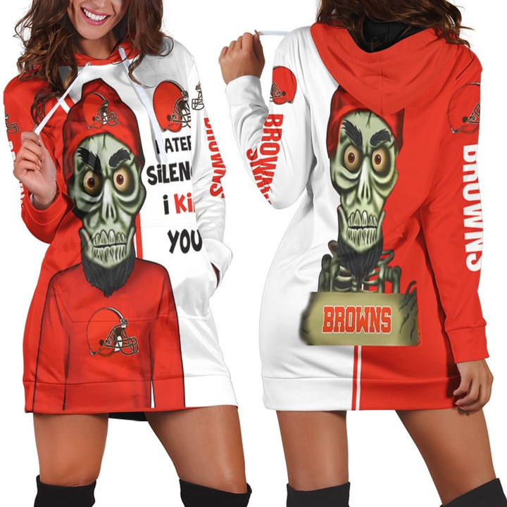 Cleveland Browns Haters I Kill You 3d Hoodie Dress Sweater Dress Sweatshirt Dress - 1