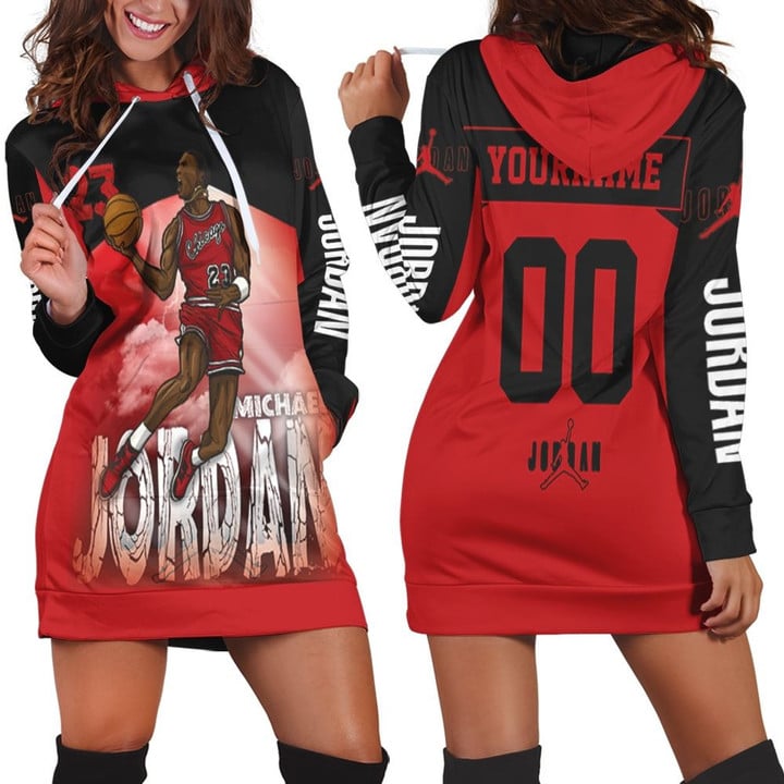 Michael Jordan 23 Chicago Bull Legend Of Nba Hoodie Dress Sweater Dress Sweatshirt Dress - 1
