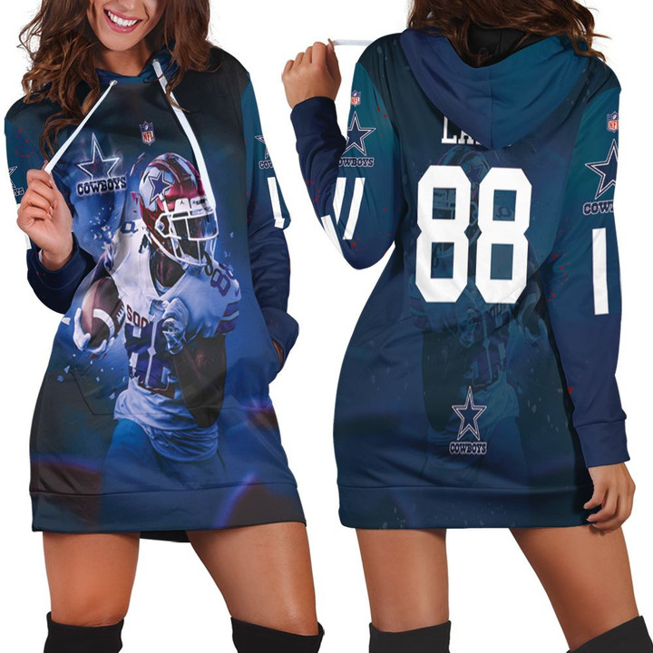 Ceedee Lamb 88 Dallas Cowboys Oklahoma Sooners 3d Hoodie Dress Sweater Dress Sweatshirt Dress - 1