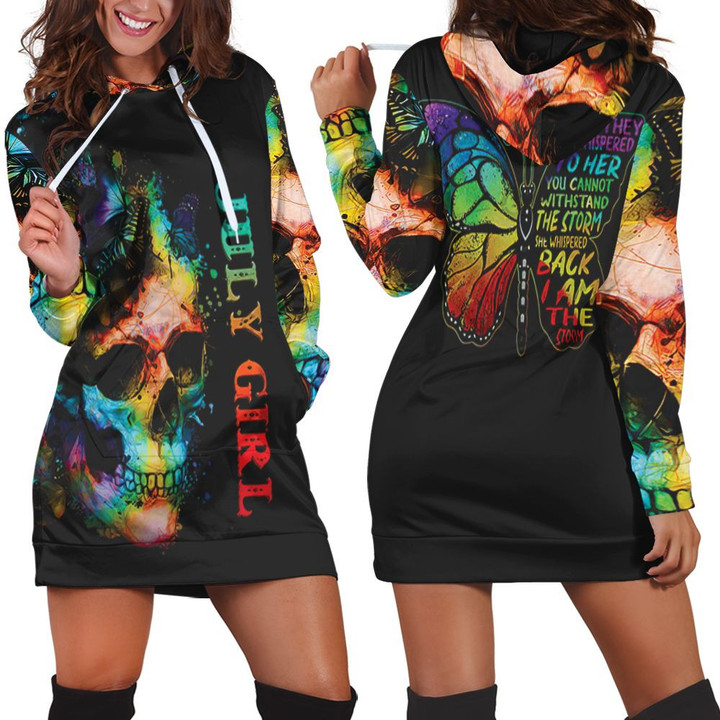July Girl They Whispered To Her You Cannot Withstand The S Hoodie Dress Sweater Dress Sweatshirt Dress - 1