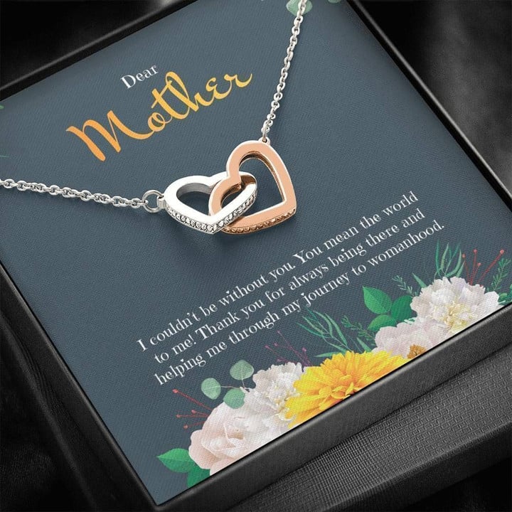 Interlocking Hearts Necklace For Mother