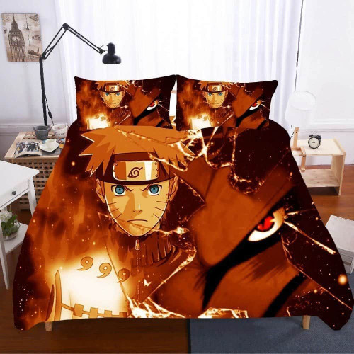 Naruto Uzumaki Jinchuriki Bedding Custom Anime Bed Set