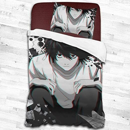 Death Note Bed Set Lawliet Anime Bedding