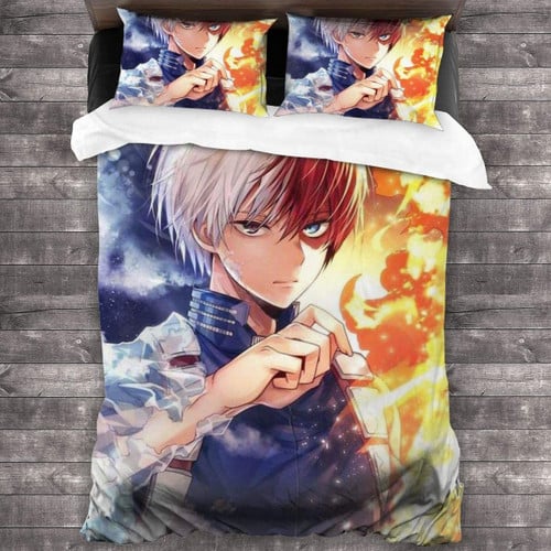 Shouto Todoroki My Hero Academia MHA Anime Bed Set Cute Bedding