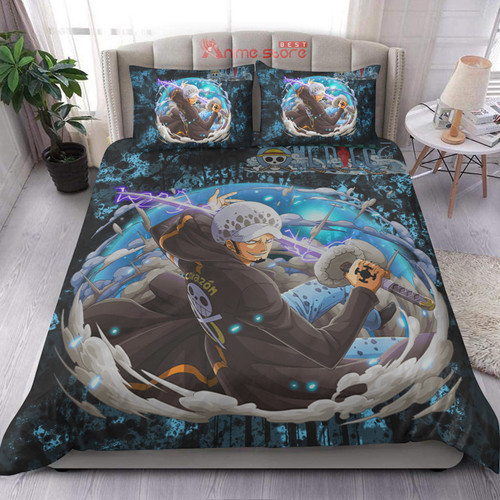One Piece Bed Set Anime Bedroom Decor Trafalgar Law Bedding Set