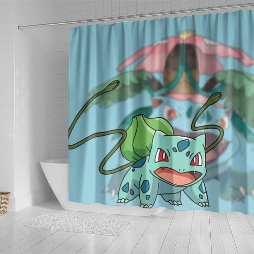 Pokémon Shower Curtain Custom Bulbasaur Character Design
