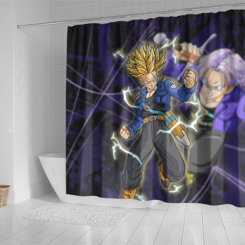 Dragon Ball Shower Curtain Custom Future Trunks Character Design