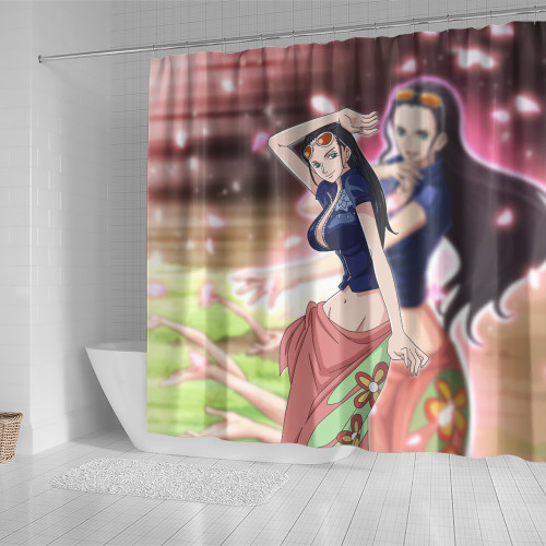 One Piece Shower Curtain Custom Nico Robin Character Design
