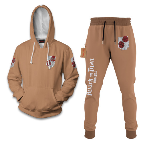 Garrison Attack On Titan Hoodie And Jogger Set Anime Clothes