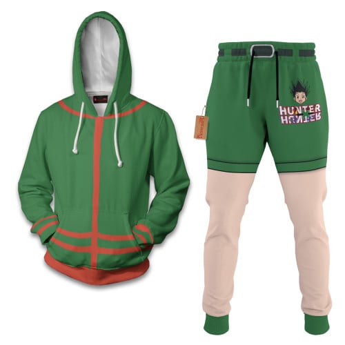 Gon Freecss Hunter X Hunter Hoodie And Jogger Set Anime Clothes