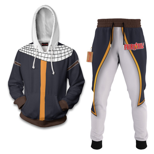 Natsu Dragneel Fairy Tail Hoodie And Jogger Set Anime Clothes