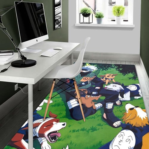Kakashi Hatake Inu Shinobi Naruto Rug Anime Custom Carpet