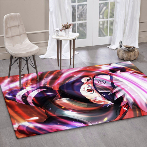 Kakashi Hatake Sharingan Eyes Naruto Rug Anime Custom Carpet