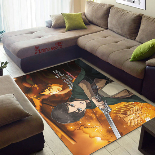 Attack On Titan Rug Eren Jaeger AOT Anime Carpet Floor Mats