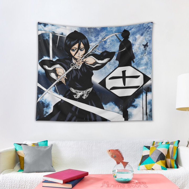 Bleach Anime Home Decor Custom Rukia Kuchikii Tapestry