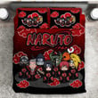 Akatsuki Organization Naruto Anime Bed Set Chibi Custom Bedding-bestieshoes.com-1