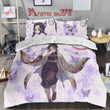 Demon Slayer Bed Set Anime Bedroom Decor Shinobu Kocho Bedding Set