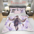 Demon Slayer Bed Set Anime Bedroom Decor Shinobu Kocho Bedding Set