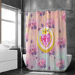 Sailor Moon Shower Curtain Custom Chibi Moon Pattern Design