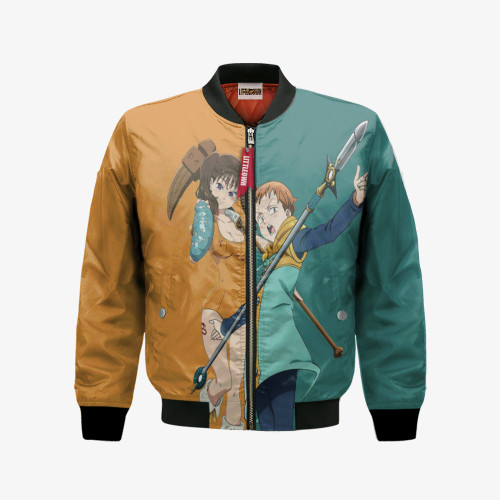 King x Diane Bomber Jacket Custom The Seven Deadly Sins Cosplay Costumes