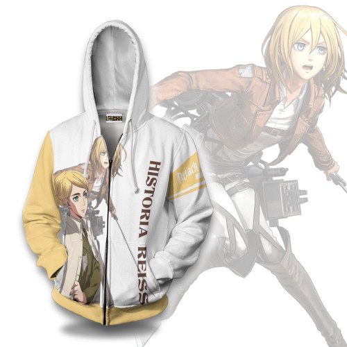 Historia Reiss Hoodie Attack on Titan Anime Casual Cosplay Costume