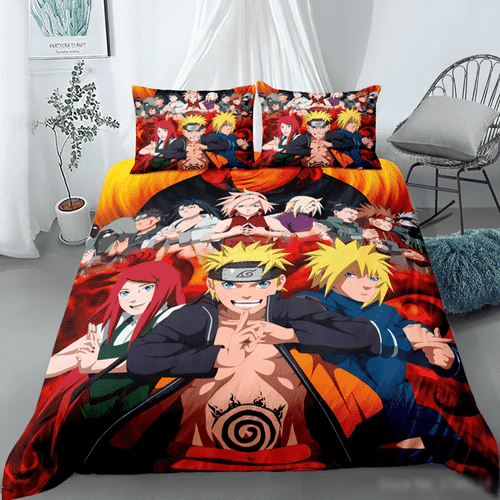 Naruto Uzumaki Bedding Custom Anime Bed Set
