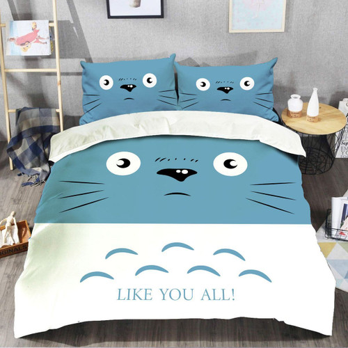 My Neighbor Totoro Bed Set Face Totoro Anime Bedding