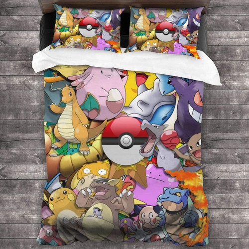 Pokemon Bedding Custom Anime Bed Set