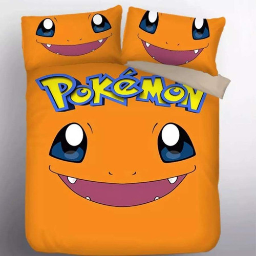 Charmander Pokemon Bedding Custom Anime Bed Set