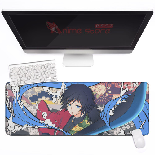 Giyu Tomioka Desk Pad Custom Demon Slayer Gaming Anime Mouse Pad