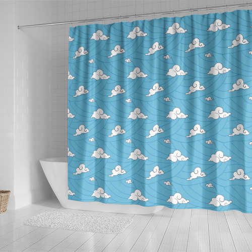 Demon Slayer Shower Curtain Custom Sakonji Pattern design
