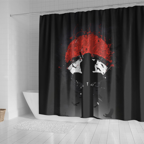 Naruto Shower Curtain Custom Itachi Uchiha Pattern design