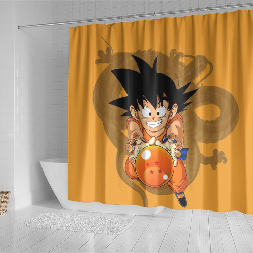Dragon Ball Shower Curtain Custom Son Goku Character Design