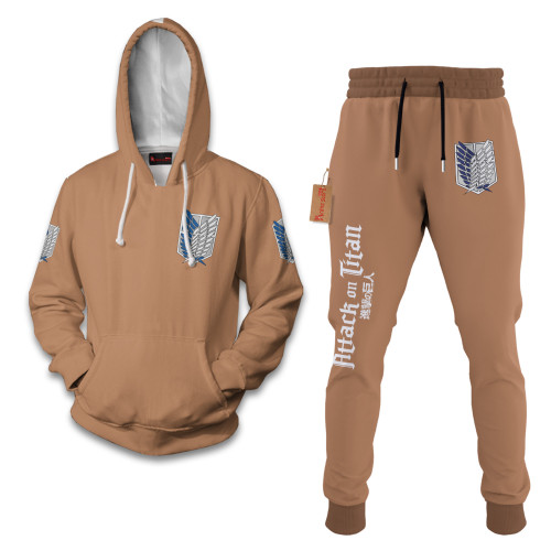 Survey Corps Attack on Titan Hoodie And Jogger Set Anime Clothes