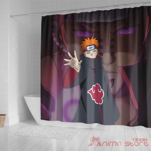 Naruto Anime Shower Curtain Pain Custom Bathroom Decoration