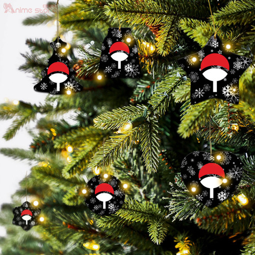 Uchiha Clan Symbols Christmas Tree Ornaments Custom Naruto Anime