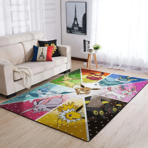 Eevee Pokemon Rug Anime Custom Carpet