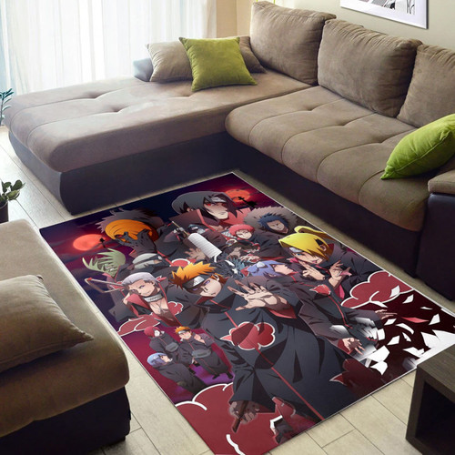 Akatsuki Clan Naruto Rug Anime Custom Carpet