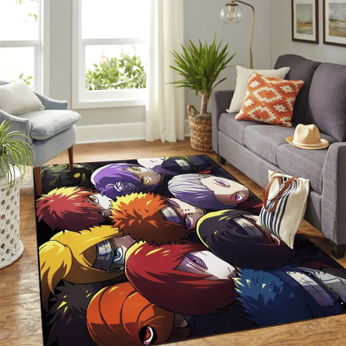 Akatsuki Group Naruto Rug Anime Custom Carpets