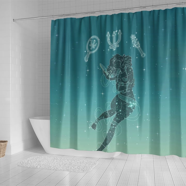 Sailor Moon Shower Curtain Custom Neptune Character Design