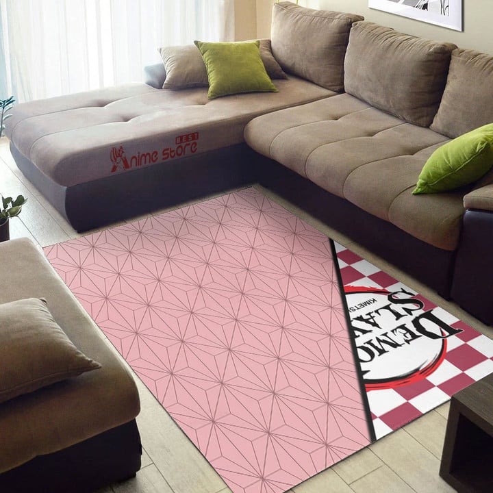Demon Slayer Rug Nezuko Kamado KNY Anime Carpet Floor Mats