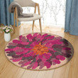 Pink Flower TN1412063TM Round Carpet