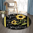 Sunflower You Are My Sunshine GS-CL-DT2306 Round Carpet