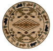 Ivory Green Southwest Lodge CLM1610166TM Round Carpet