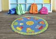 Cutie Train Nursery School CLM1610095TM Round Carpet