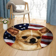 Chihuahua House Flag HT1611021TM Round Carpet