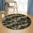 Army Green Camouflage HM1401006TM Round Carpet