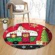 Merry Christmas Camper TN1810102TM Round Carpet